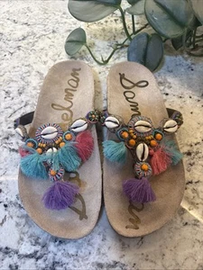 Sandalias Sam Edelman Griffin Boho Festival Tanga Cremallera Cuero Mujer Talla 8 - Imagen 1 de 16