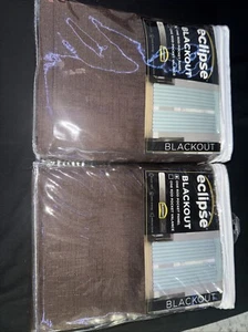 2 Eclipse Blackout curtains 42” x 63'' - Picture 1 of 3