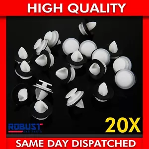 20X DOOR PANEL CARD PILLAR CLIPS PLASTIC+RUBBER SEAL FOR CITROEN PEUGEOT 6991Y8 - Picture 1 of 10