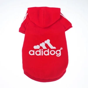 Dog Shirt Adidog Dog SweatShirt Clothes Warm Hoodie Coat Hooded pick color NEW - Picture 1 of 4