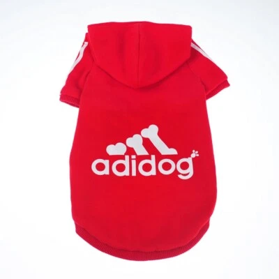 Camisa para Perro Adidog Perro Sudadera Ropa Cálida Sudadera con Capucha Abrigo Elige Color NUEVO Foto 1 de 4
