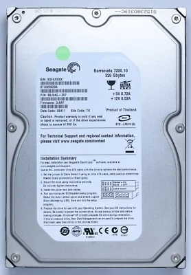 Seagate Barracuda 320GB IDE Desktop Hard Drive Model ST3320620A P/N 9BJ04G-307 - Image 1 of 2
