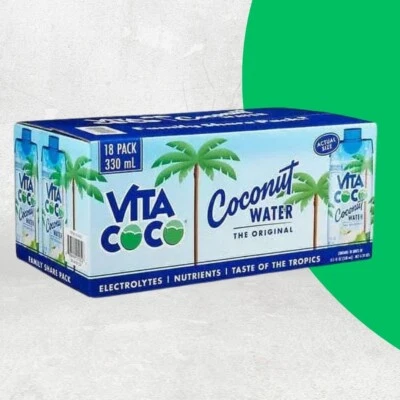 Vita Coco Coconut Water (11.1 fl. oz., 18 pk.)~Kosher/Gluten Free/Soy Free/Vegan - Image 1 of 4