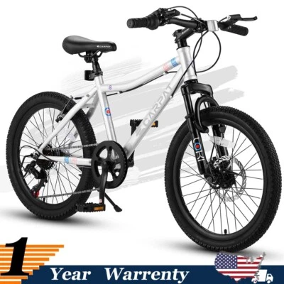 20" Kids Mountain Bike Teenager Children Bicycles 7 Speed U Brake for Ages 8-12 - Image 1 of 4