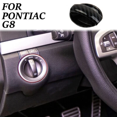 Tampa do botão do interruptor do farol interno estilo fibra de carbono acabamento para Pontiac G8 - Imagem 1 de 4