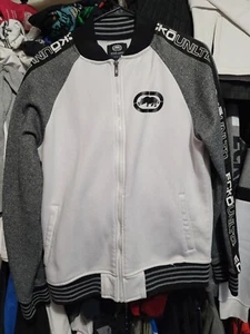 Pre-owned Ecko White Varsity Jacket Men's Small Pre-owned - Bild 1 von 3