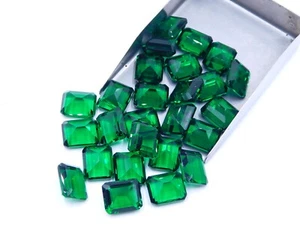 10x12 MM Lab Created Emerald Oval Cut Loose Gemstone For Jewelry Making P-730 - Picture 1 of 10