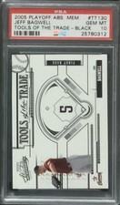 2005 Playoff Tools of the Trade Black #TT130 Jeff Bagwell PSA 10 75/100 POP 1