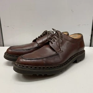 John Lobb Uzes Blucher Walking Shoes Moc Toe Lug Sole Leather Brown UK 10 US 11 - Picture 1 of 14