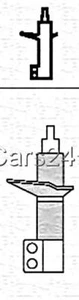 2x Amortiguador trasero a presión de aceite para FIAT Fiorino Pick-Up 1988-2001 - Imagen 1 de 1