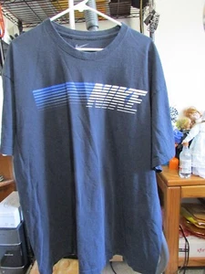 Nike Mens Navy Blue Loose Fit 100% Cotton S/S Graphic T-Shirt Size XXL EUC - Picture 1 of 5