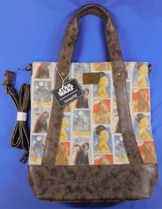 BOLSO DE MANO STAR WARS LOUNGEFLY TRILOGÍA ORIGINAL NUEVO CON ETIQUETAS LEIA VADER CHEWIE R2 - Imagen 1 de 3