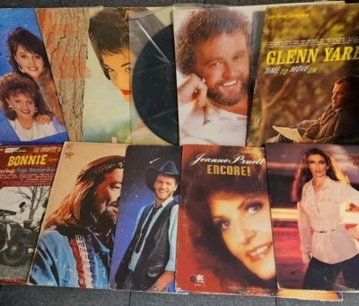 Lot of 10 Country Vinyl~The Forester Sisters, Razzy, Willie Nelson, The Sander** - Image 1 of 4