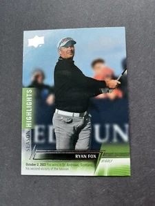 Ryan Fox 2024 Upper Deck Golf Season Highlights #82 PGA Tour Pro - Picture 1 of 3