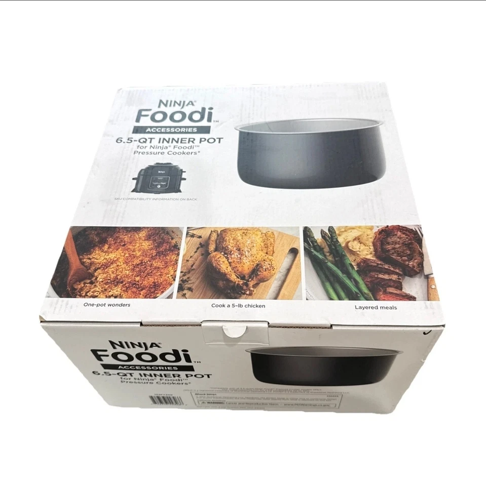 Shark Ninja 102FY300 6.5 QT Inner Foodi Accessory Ceramic-coated Pot Grey