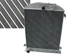 3ROW Aluminum Radiator For 1932 32 Ford Chopped Ford V8 Hi-Boy Grill SHORTER AT - Bild 1 von 6