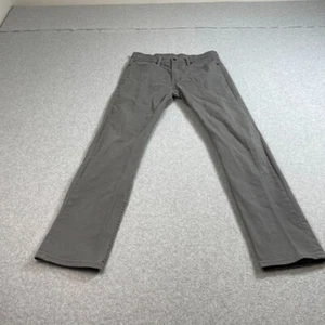 Levis 513 Pant Men 32x31 Gray Straight Leg Pant Causal Academia Minimalist Basic - Picture 1 of 9