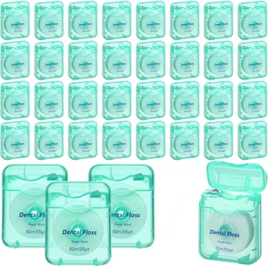 36 Pack Mini Dental Floss Mint Flavor 50M Each Travel Oral Care - Picture 1 of 12