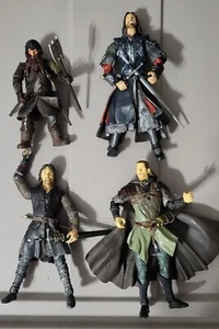 Herr der Ringe Toybiz Menge 4 Helme Deep Aragorn Legolas Gimli Black Gate - Bild 1 von 4