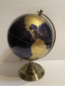 World Globe Learning Earth Map Vintage Geographic Globe w/Stand Desk Decor - Picture 1 of 7
