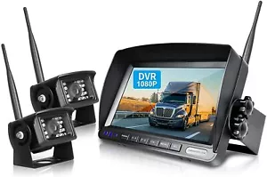 Wireless Car Backup Camera Rear View Parking System Night Vision 7" Monitor SW02 - Picture 1 of 7