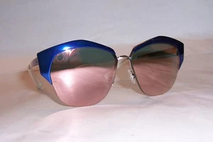 NEW CHRISTIAN DIOR MIRRORED/S I22-0J BLUE/ROSE MIRROR SUNGLASSES AUTHENTIC - Picture 1 of 8