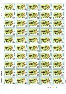1971 Fiji Postage Stamps Mint Full Sheet of 30 cents Dendrobium gordonii. MNH - Image 1 of 3