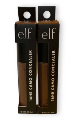e.l.f. 16 Hr Camo Concealer Rich Cocoa 85857 Full Coverage Matte Lot of 2 - Image 1 of 4