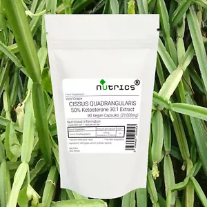 Nutrics® 21.000 mg CISSUS QUADRANGULARIS Veld Traube 50 % Ketosteron V Kapseln - Bild 1 von 8