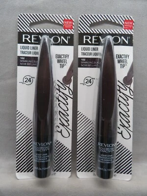 Set of 2 Revlon Colorstay Exactify Wheel Tip Liquid Liner Sparkling Black #102 - Image 1 of 4
