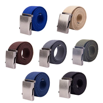 Canvas Cotton Web Belt Military Style  Adjustable Belt - Image 1 of 2