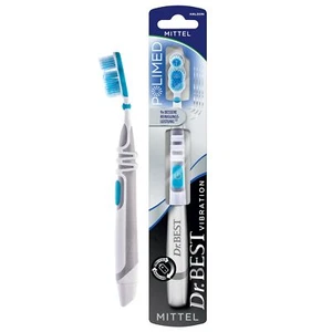 Dr.BEST Vibration Polimed Zahnbürste, Mittel (1 Stück), für eine 9x bessere Re - Bild 1 von 8