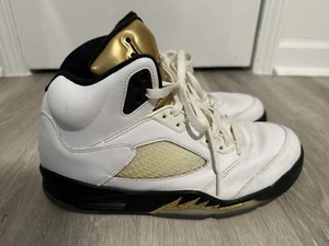 CHK9 Nike Air Jordan 5 Olympic 2016 Mens Size 10.5 136027-133 OG V Retro White - Picture 1 of 10