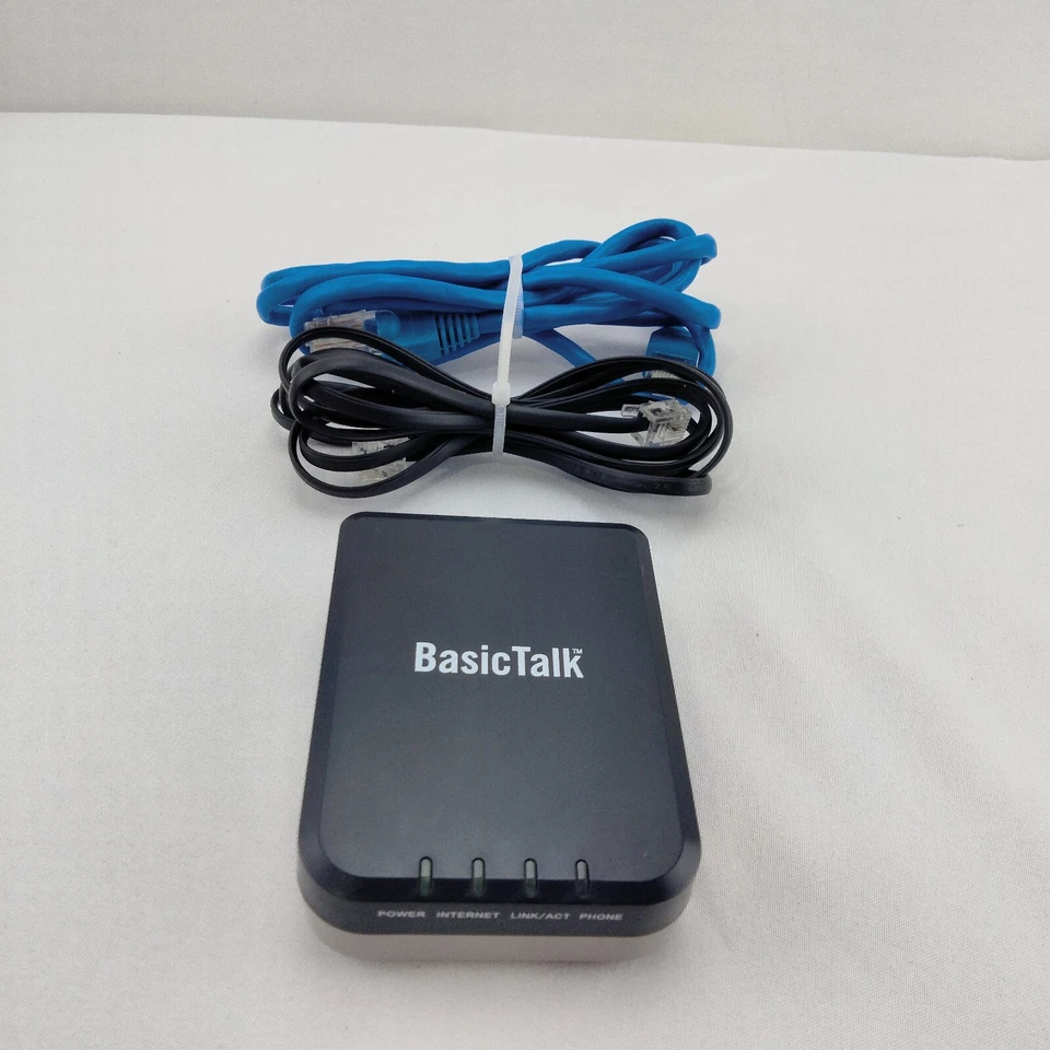 Basic Talk Home Phone Device Model HT701 with land line adapter no power cord - Image 1 of 4