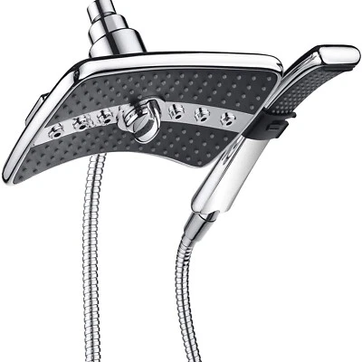 "Bright Showers" Multi Function Rain Chrome Shower Head PSS3919-01 - Image 1 of 4