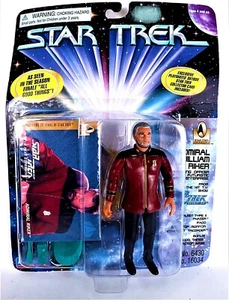 Figura de acción vintage Admiral William Riker Star Trek 4,5" Playmates 1996 NUEVA - Imagen 1 de 2