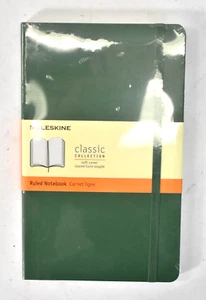 Moleskine Classic Collection Ruled Notebook 192 Lined Pages 13cm x 21cm Green - Picture 1 of 9