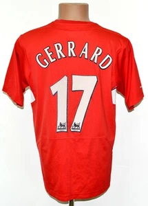 CAMISETA DE FUTBOL LOCAL LIVERPOOL INGLATERRA 2004/2005/2006 GERRARD #17 S - Imagen 1 de 11