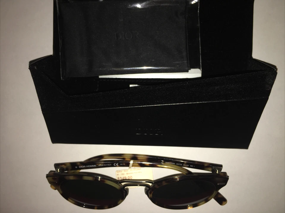 Christian Dior 0209 2osue Havana Matte Black Ivory Sunglasses Authentic 2os UE