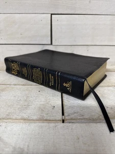Hebräisch-Griechische Stichwort Studienbibel KJV Rote Buchstabenausgabe Schwarz Leder 1991 AMG - Bild 1 von 11