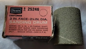 Sears Craftsman 3 pulgadas Cara 2-1/4 pulgadas. Dia. Tambor de lijado # 9-25246 nuevo en caja - Imagen 1 de 9