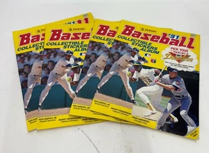 (4) Álbumes de pegatinas coleccionables de béisbol Panini 1991 vacíos nuevos de stock - Imagen 1 de 7