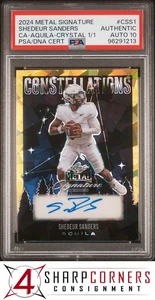 2024 METAL CONSTELLATIONS AQUILA-CRYSTAL SHEDEUR SANDERS RC 1/1 PSA AUTH AUTO 10 - Picture 1 of 4