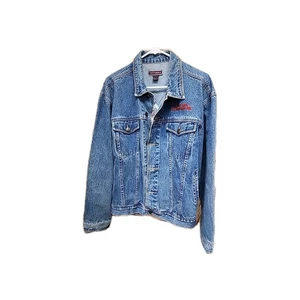 Vintage NASCAR Myrtle Beach Cafe Jean Jacket Mens Large - Bild 1 von 10