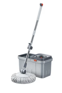 Juego de fregona giratoria 2 en 1 con fregona independiente y cubos giratorios - Fácil limpieza del piso - Imagen 1 de 11