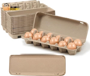 Paquete de 15 cajas de huevos baratas a granel, soporte para contenedores de almacenamiento de huevos de 12 unidades, resistente - Imagen 1 de 12