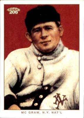 John McGraw 2002 Topps 206 #302 New York Giants ENVÍO GRATUITO AutographDen Foto 1 de 2