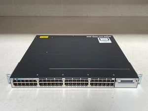 CISCO WS-C3750X-48P-L POE SWITCH Garantie De 90 Jours - Afbeelding 1 van 4
