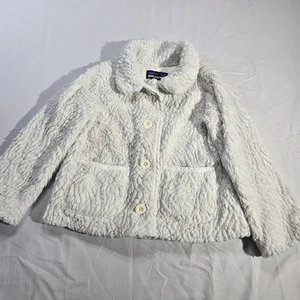 Patagonia weiße Kunstfell Kleinkinder Jacke 3T - Bild 1 von 10