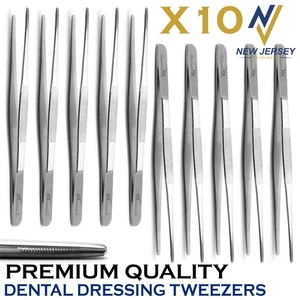 Dental Dressing Tweezers Cotton Dressing Forceps 14cm Surgical Instruments - Picture 1 of 6